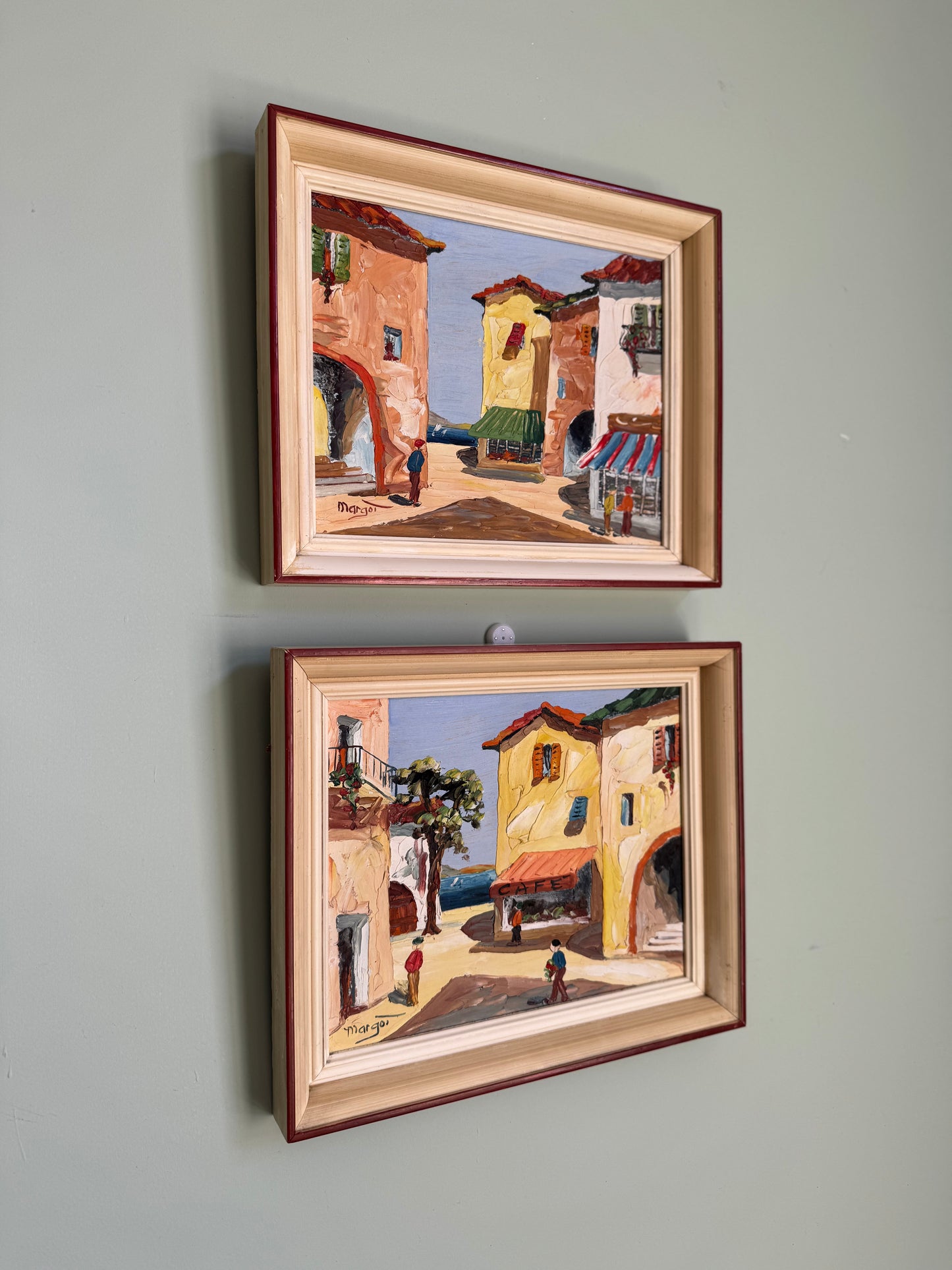 French Riviera Town Scene