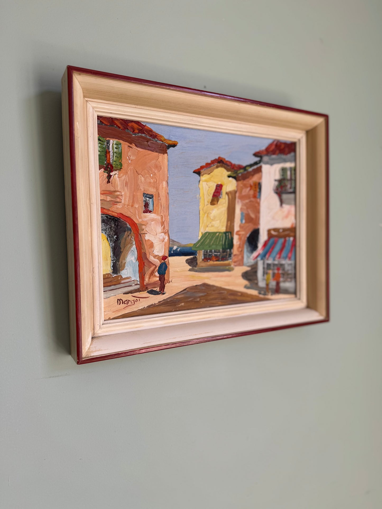 French Riviera Town Scene