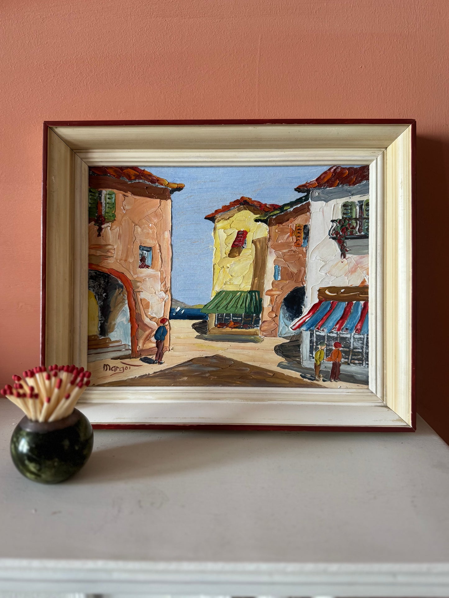 French Riviera Town Scene