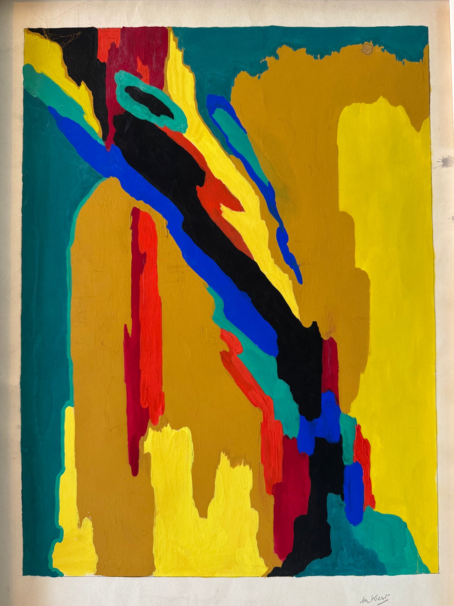 Abstract Composition, Signed M. West
