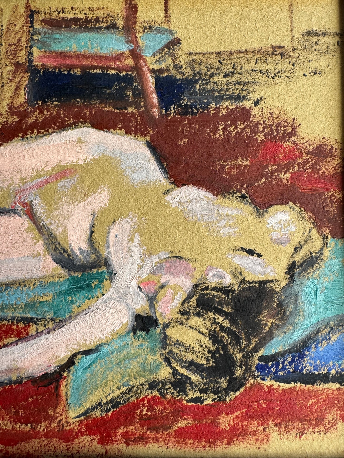 Recling Nude - Pastel on Paper
